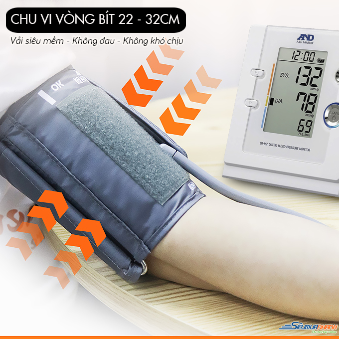 Máy đo huyết áp bắp tay tự động AND UA-852